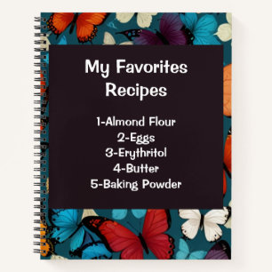 モダンヴィンテージパーソナライズされたレシピ ノートブック