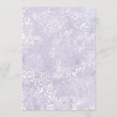 モダンヴィンテージパープル結婚のテーブルメニューカード メニュー (裏面)