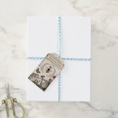 モダンヴィンテージビーフランスのガーデン ギフトタグ (より糸付き)