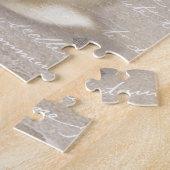 モダンヴィンテージファームハウスガーデンバニーパズル ジグソーパズル (側面)