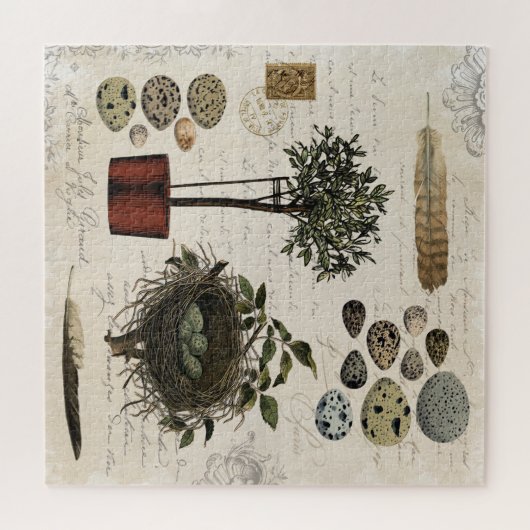 モダンヴィンテージファームハウス自然パズル ジグソーパズル (横)