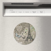 モダンヴィンテージフランスのガーデンエッフェルタワー磁石 マグネット (インサイチュ (食洗機))