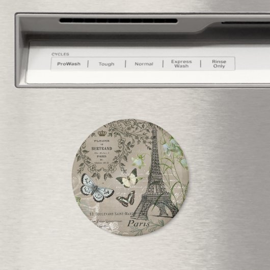 モダンヴィンテージフランスのガーデンエッフェルタワー磁石 マグネット (インサイチュ (食洗機))