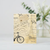 モダンヴィンテージフランスのコラージュはがき ポストカード (スタンド正面)