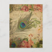 モダンヴィンテージフランスのコラージュはがき ポストカード (正面)