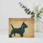 モダンヴィンテージフランスのコラージュはがき ポストカード (スタンド正面)