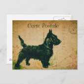 モダンヴィンテージフランスのコラージュはがき ポストカード (正面/裏面)