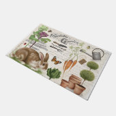 モダンヴィンテージフランスのファームハウスガーデンラビット ドアマット (アングル)