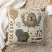 モダンヴィンテージフランスのファームハウスビー クッション (ブランケット)