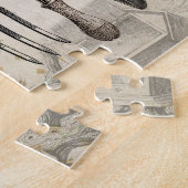 モダンヴィンテージフランスのファームハウスビー ジグソーパズル (側面)