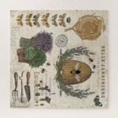 モダンヴィンテージフランスのファームハウスビー ジグソーパズル (横)