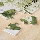 モダンヴィンテージフランスのフローラガーデンパズル ジグソーパズル (側面)