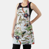 モダンヴィンテージフランスのミツバチと花 エプロン (インサイチュ)