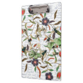 モダンヴィンテージフランスのミツバチと花 クリップボード (左)