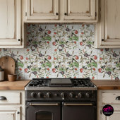 モダンヴィンテージフランスのミツバチと花 タイル