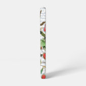 モダンヴィンテージフランスのミツバチと花 SAMSUNG GALAXYケース (左側面)