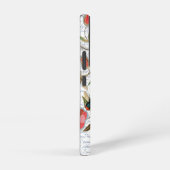 モダンヴィンテージフランスのミツバチと花 SAMSUNG GALAXYケース (右側面)