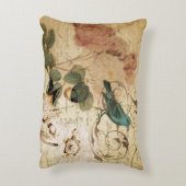 モダンヴィンテージフランスの台本 アクセントクッション (裏面(縦))