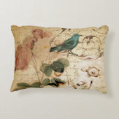 モダンヴィンテージフランスの台本 アクセントクッション (裏面)