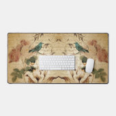 モダンヴィンテージフランスの台本 デスクマット (キーボード&マウス)