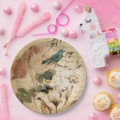 モダンヴィンテージフランスの台本 ペーパープレート (パーティー)