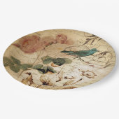 モダンヴィンテージフランスの台本 ペーパープレート (アングル)