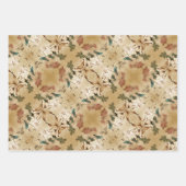 モダンヴィンテージフランスの台本 ラッピングペーパーシート (正面3)