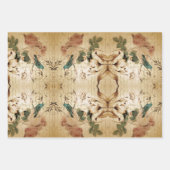 モダンヴィンテージフランスの台本 ラッピングペーパーシート (正面2)