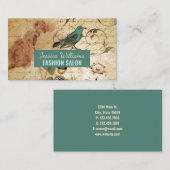 モダンヴィンテージフランスの台本 名刺 (正面/裏面)