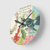 モダンヴィンテージフランスの壁時計 ラウンド壁時計 (傾斜)