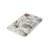 モダンヴィンテージフランスの農家花園 バスマット (アングル)