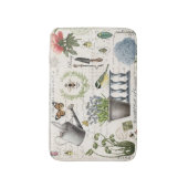 モダンヴィンテージフランスの農家花園 バスマット (正面縦)