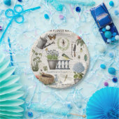 モダンヴィンテージフランスの農家花園 ペーパープレート (パーティー)