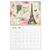 モダンヴィンテージフランスの2022カレンダー カレンダー (2月 2026)