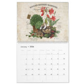 モダンヴィンテージフランスの2024カレンダー カレンダー (1月 2026)