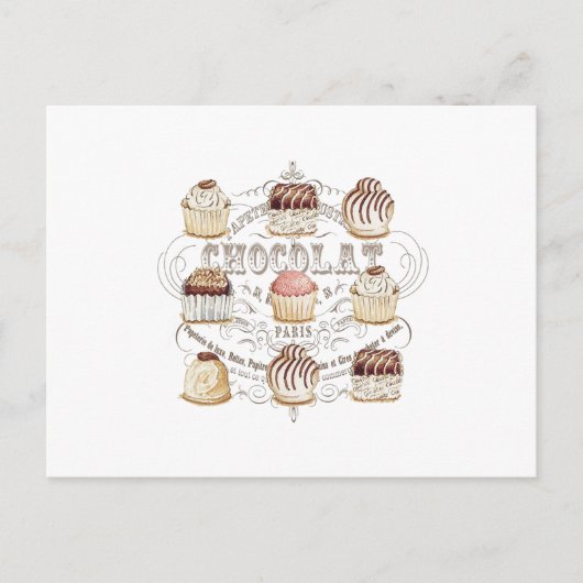 モダンヴィンテージフランスの ポストカード (正面)