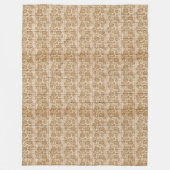 モダンヴィンテージフローラオンウッドトレンディー人気がある フリースブランケット (正面)