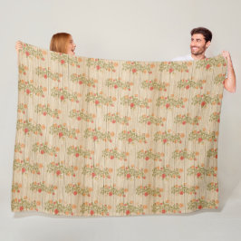 モダンヴィンテージフローラオンウッドトレンディー人気がある フリースブランケット