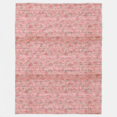 モダンヴィンテージフローラオンウッドトレンディー人気がある フリースブランケット (正面)