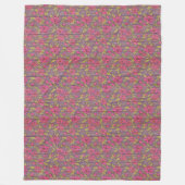 モダンヴィンテージフローラオンウッドトレンディー人気がある フリースブランケット (正面)