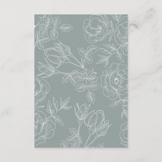 モダンヴィンテージフローラグレー詳細 エンクロージャーカード (裏面)