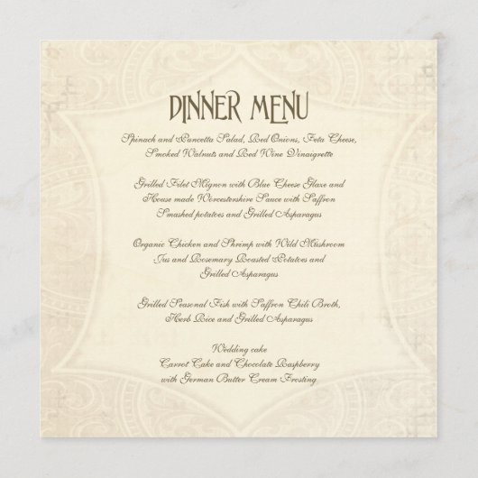 モダンヴィンテージレースティーステンドアジサイバラ メニュー (裏面)