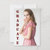 モダンヴィンテージロマン1960年代の卒業フローラ 出欠カード (正面)