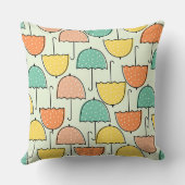 モダンヴィンテージ傘の柄lかわいい子供部屋 クッション (裏面)