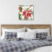 モダンヴィンテージ冬園フローラ キャンバスプリント (インサイチュ (寝室))