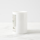 モダンヴィンテージ冬園雪だるま ボーンチャイナマグカップ (正面)