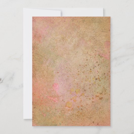 モダンヴィンテージ動揺して秋フローラ セーブザデート (裏面)