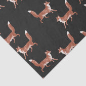 モダンヴィンテージ可愛い赤いキツネ模様 薄葉紙 (詳細)