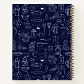 モダンヴィンテージ台所用品かわいいドードルレシピ ノートブック (裏面)