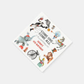 モダンヴィンテージ回路カーニバルフェスティバル誕生日 スタンダードカクテルナプキン (角)